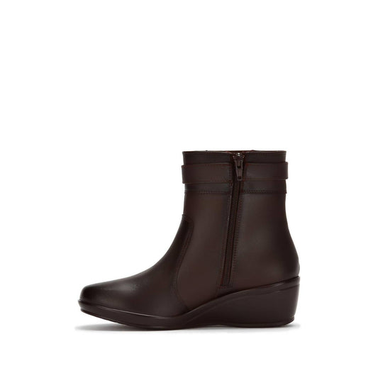 Andrea - Women's Wedge Leather Booties