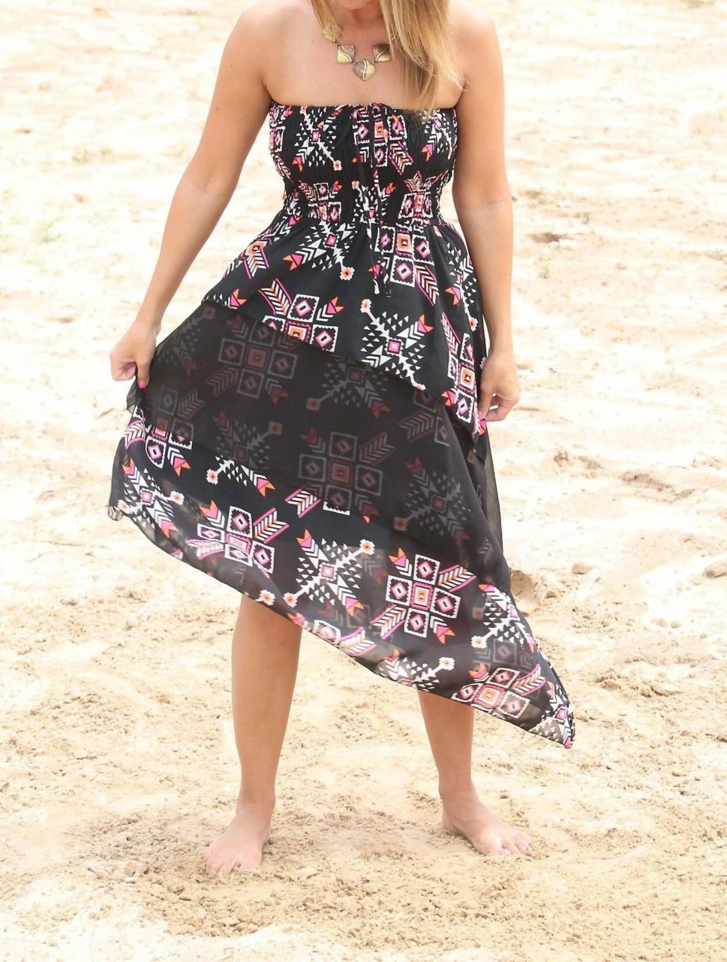 R Cinco Ranch Follow your Arrow Dress in black - women's dress