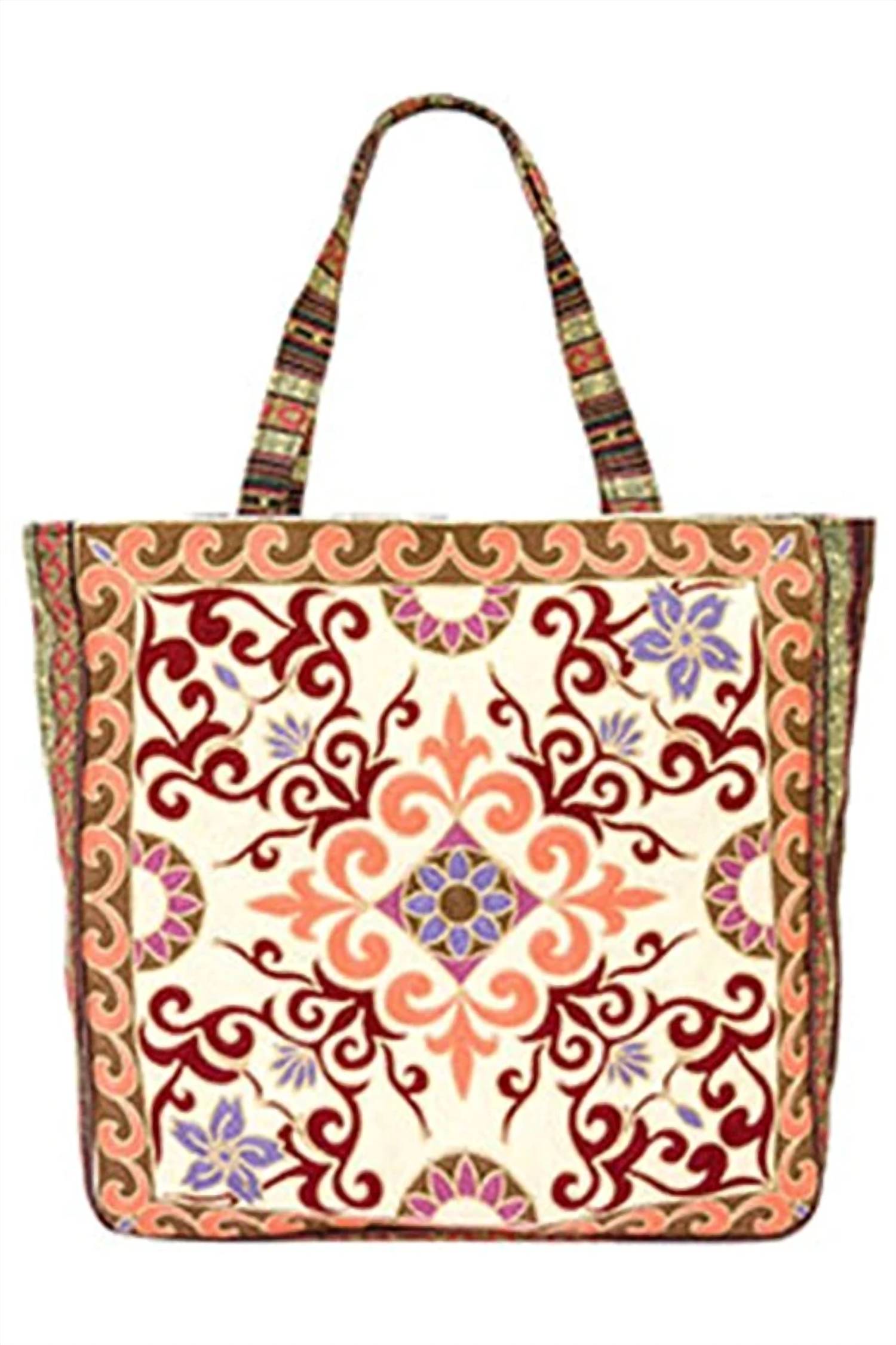 Cap Zone - Women's Tapestry Woven Canvas Tote Bag