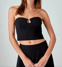 2.7 August Apparel - Haley V Strapless Top