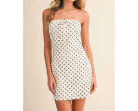 Klesis - Monroe Polka Dot Strapless Mini Dress
