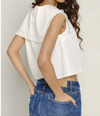 Another Girl - Cutout Tie Blouse