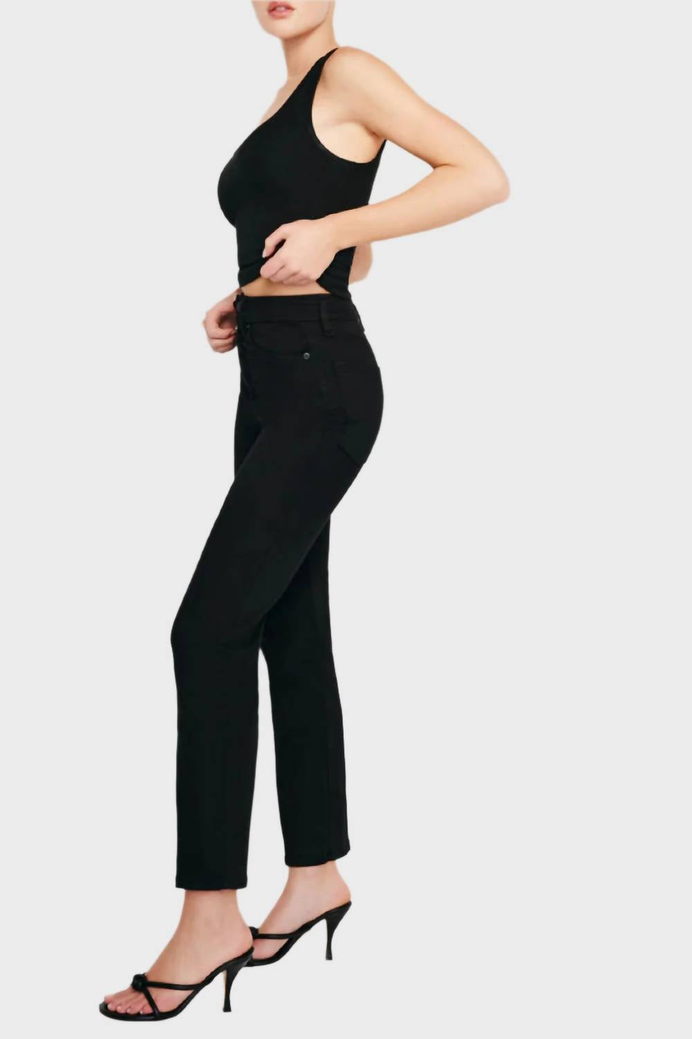 Good American - Women's Good Curve Straight Never Fade Jeans