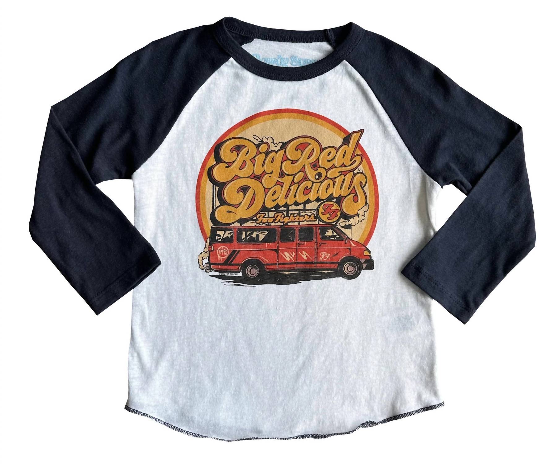 Rowdy Sprout - Kid's Foo Fighters Van Long Sleeve Raglan Tee