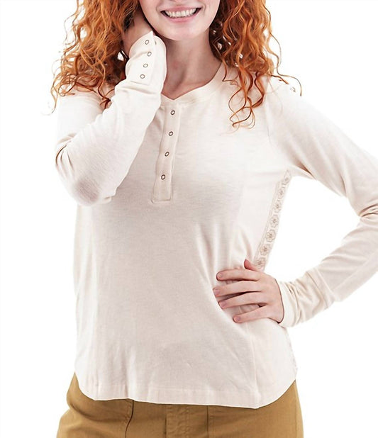 Aventura - Mandy Embroidered Henley Top