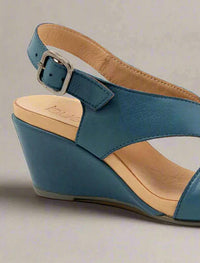 bueno Women's Ippy Wedge Sandal in blue - women's sandal - alternate view