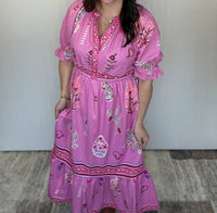 Umgee - Floral Collage Midi Dress
