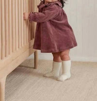 Rylee + Cru Velour Baby Dress in cranberry - kids' dress