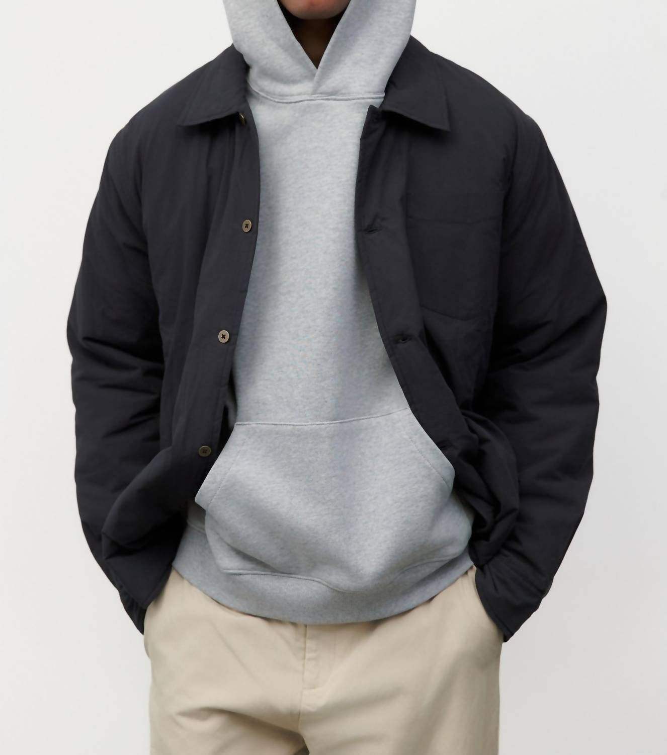 Common Market Hunter Jacket in black - men's jacket - detail view