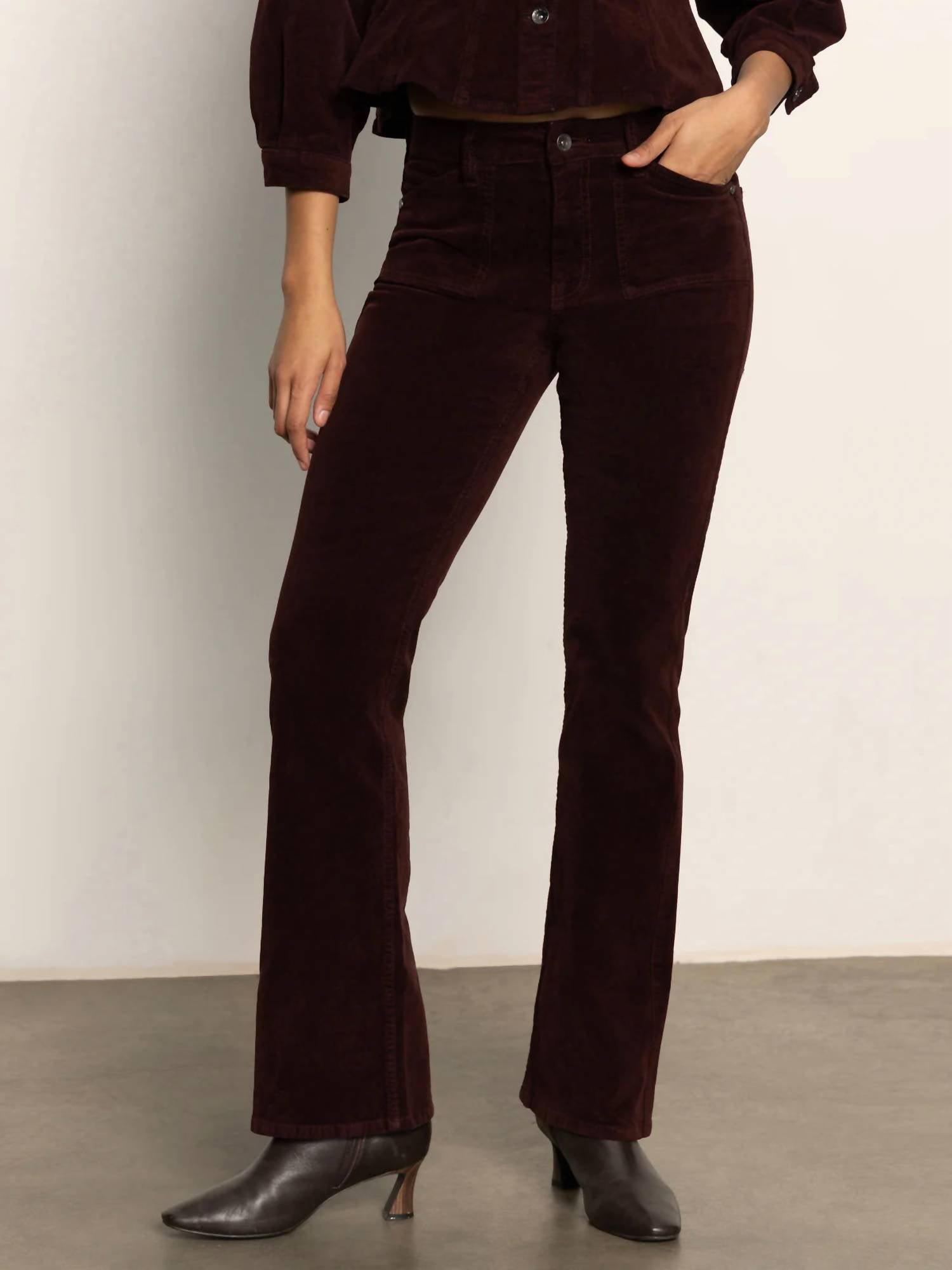 Sanctuary - Velveteen Brook Bootcut Pants