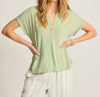 Tommy Bahama - Kauai Split-neck T-shirt