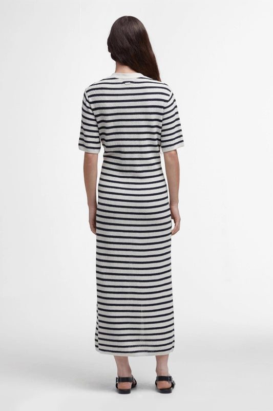 Barbour - Isla Striped Knitted Midi Dress