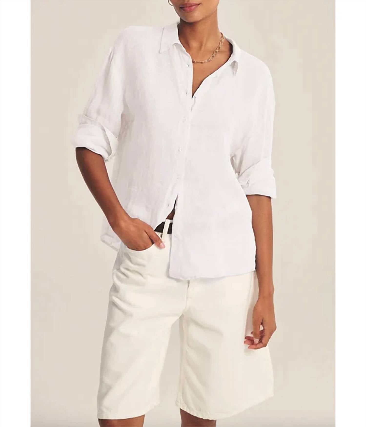 Velvet By Graham & Spencer - Brighton Linen Shirt