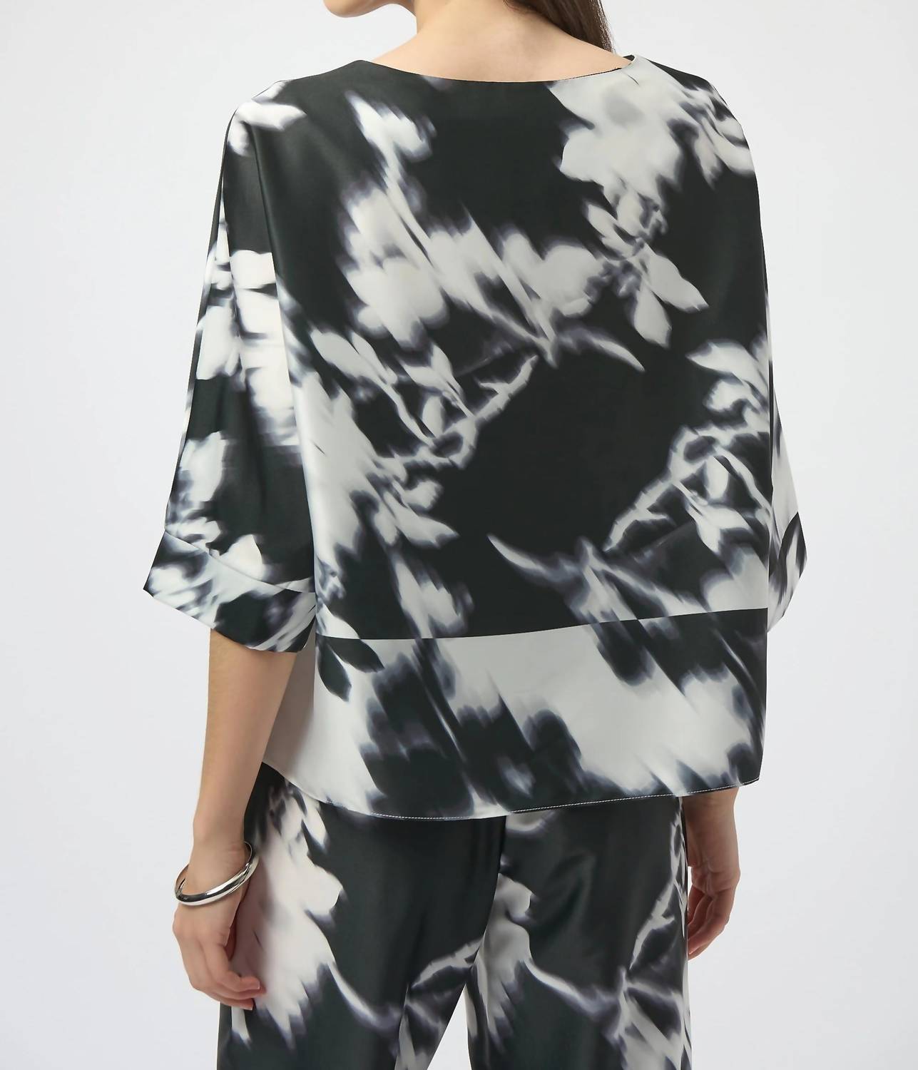 Joseph Ribkoff - Floral Satin Boxy Top