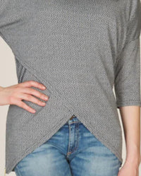 Papillon - Textured Layered Sweater With Zip Details
