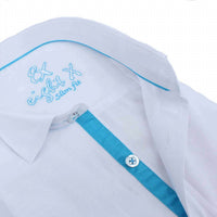 Eight X - Jacquard Button Down Shirt With Trim