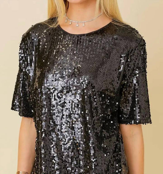 Main Strip - Shimmer Sequin Top