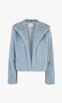 Greylin - Euna Cropped Faux Fur Coat