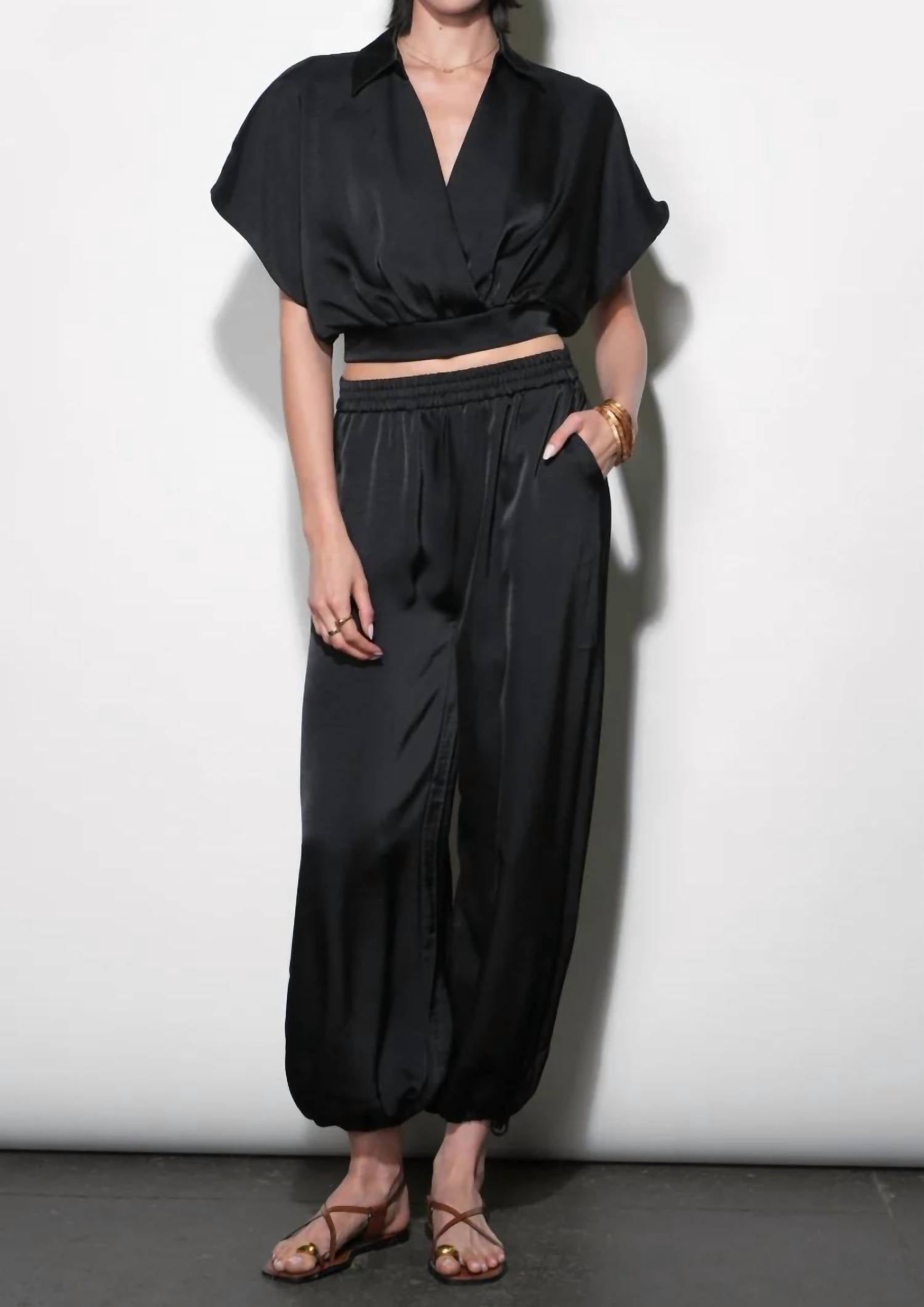 Greylin - Ophelia Elastic Waist Balloon Pants