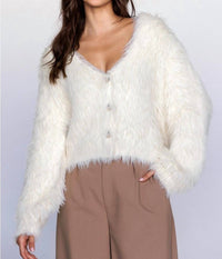 Storia - Beatrix Faux Fur Cardigan