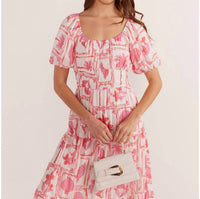 Minkpink - Bria Puff Sleeve Midi Dress