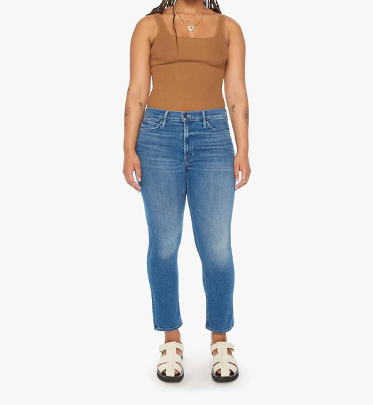 Mother - Mid Rise Dazzler Ankle Jean