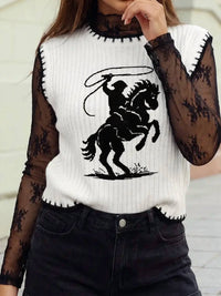1 The Woman - Rodeo Cowboy Sweater Vest