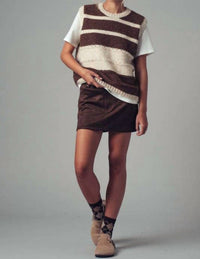 Urban Daizy - Women's Faux Suede Mini Skirt