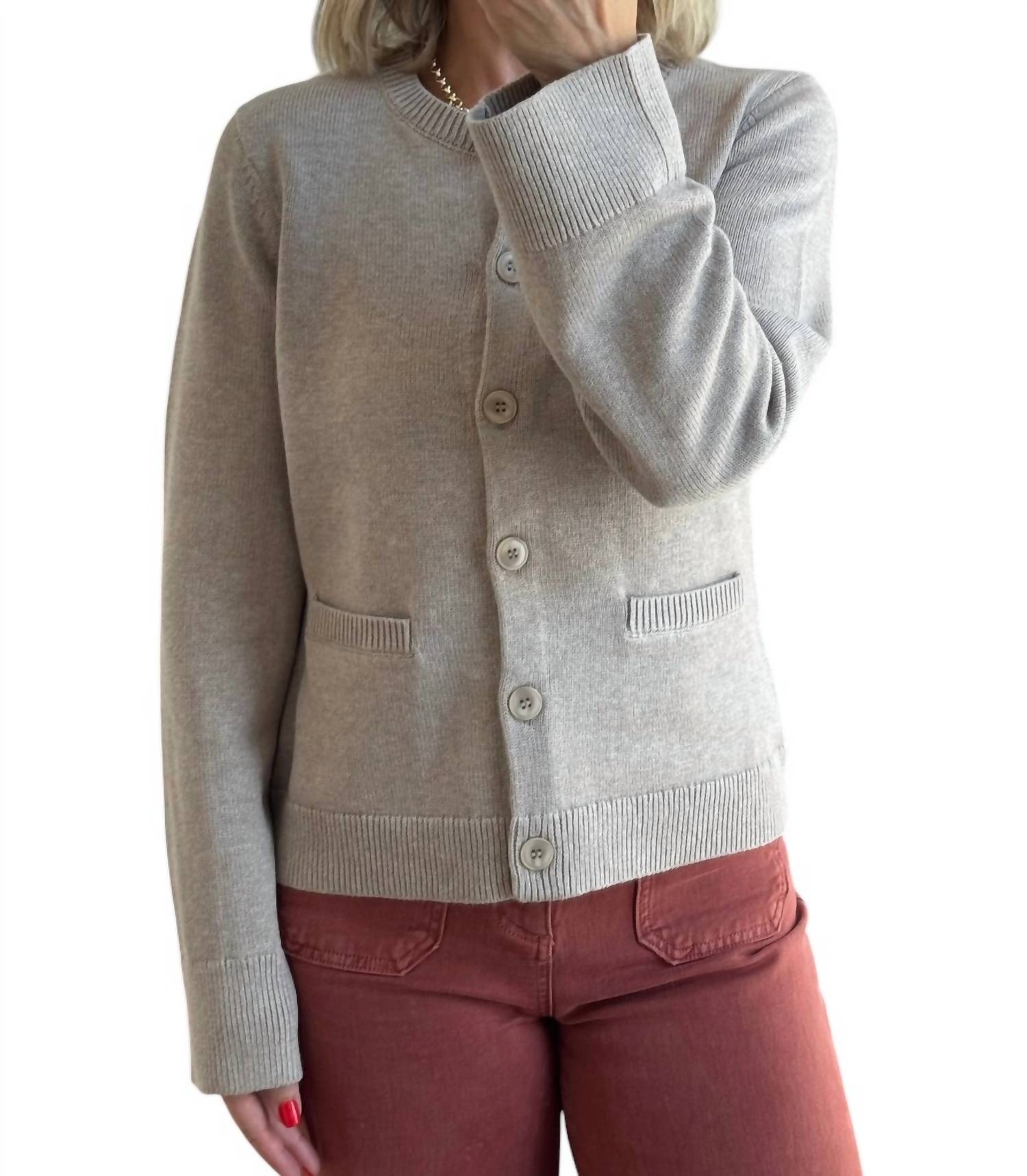 J. Society - Shaped Ribbed Cardigan