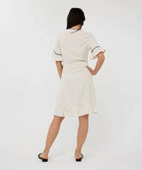 Esqualo - Dana Contrast Stitch Midi Dress