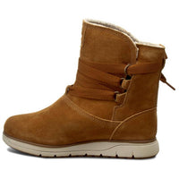 Timberland Women's Leighland Pull Boots in brown - women's shoe - detail view