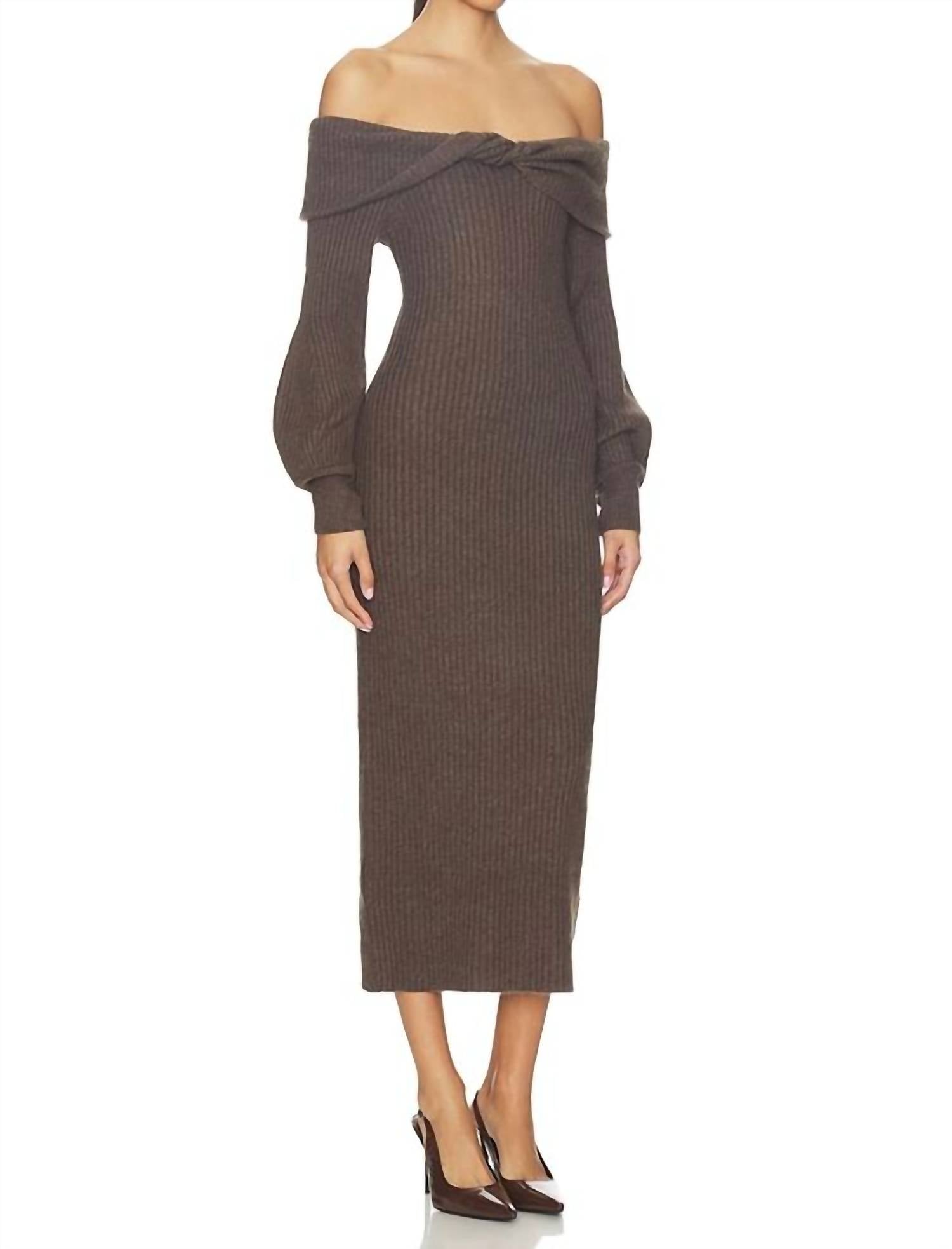 Astr - Tilde Off Shoulder Sweater Dress
