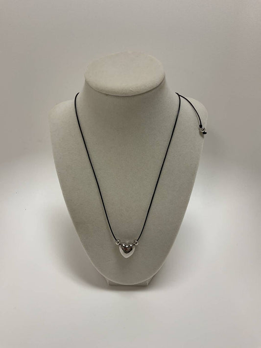 Pink Luna - Women's Adjustable Heart Necklace