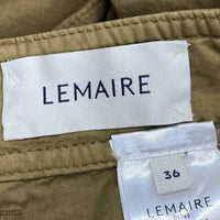 Lemaire Women's Garment-dyed Straight Leg Pants in brown - women's pants - view 6