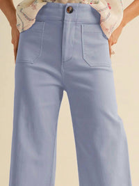 &Merci - High Waist Cropped Wide Leg Pants