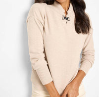 Nic + Zoe Cyra Cozy Riding Sweater in neutral mix - women's sweater