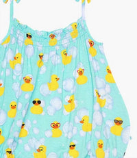 Posh Peanut - Girl's Spaghetti Strap Bubble Romper
