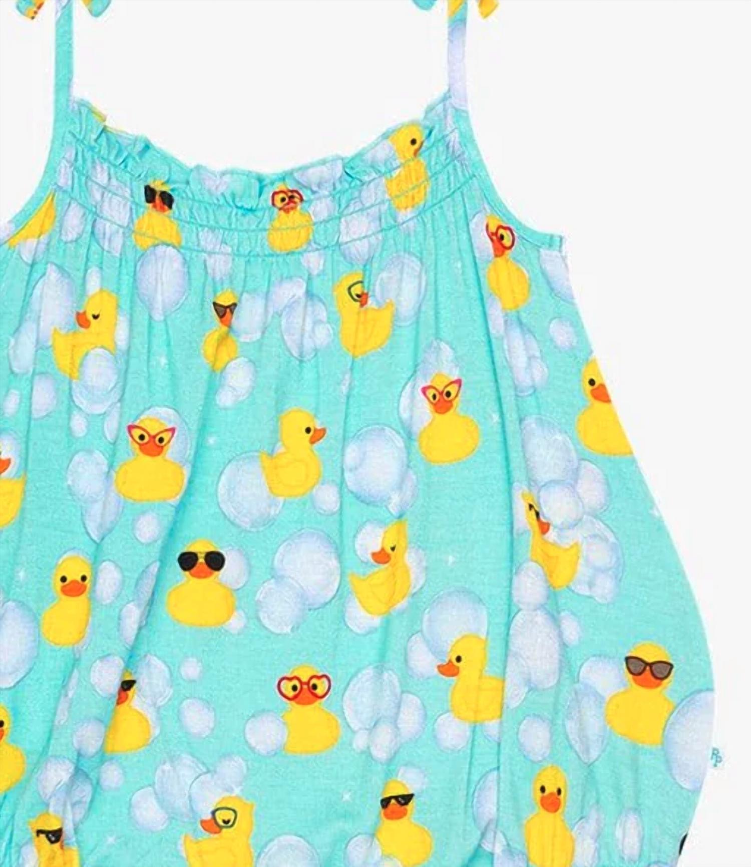 Posh Peanut - Girl's Spaghetti Strap Bubble Romper