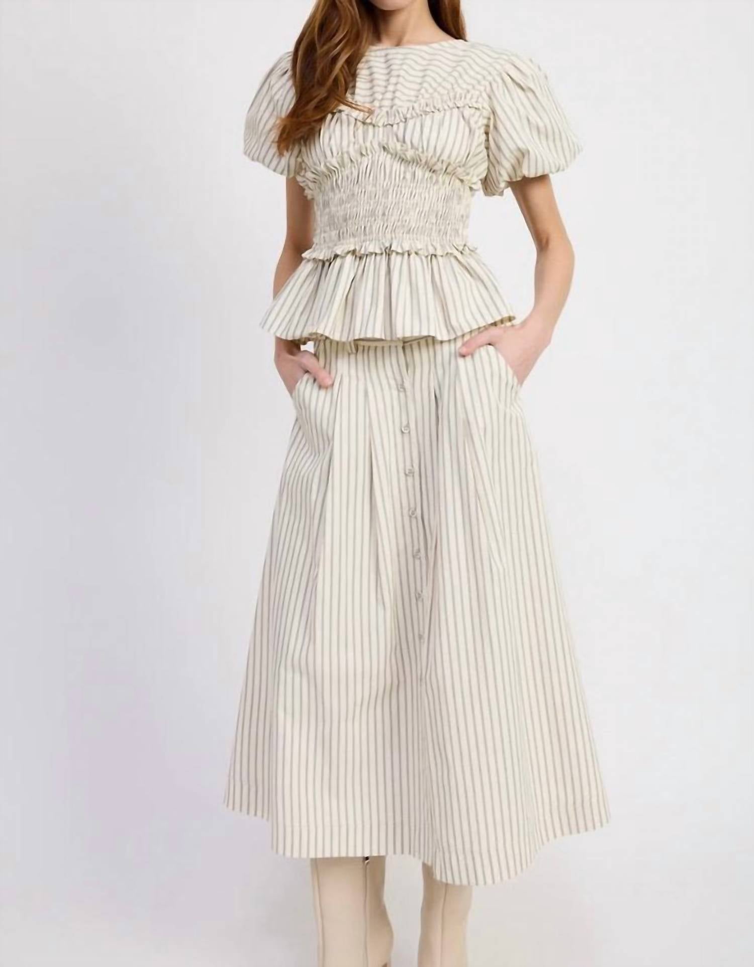 En Saison - Azra Midi Skirt