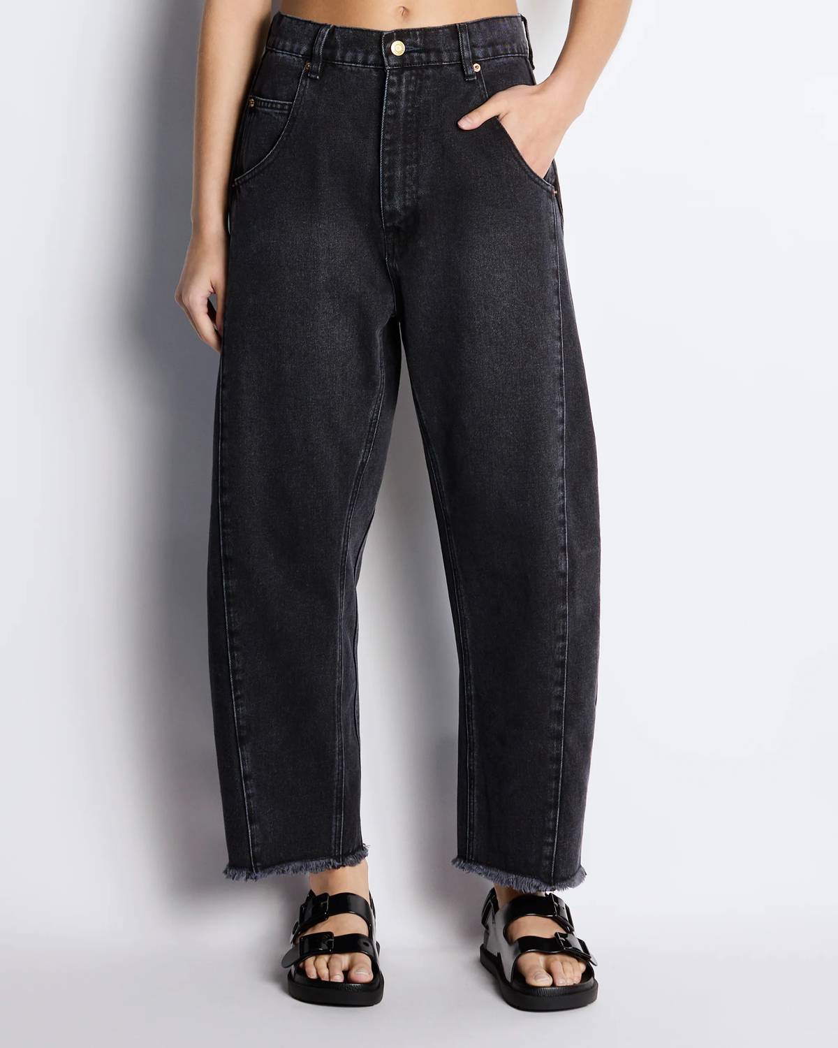 Roucha - Delvaux Denim Barrel Crop Jeans