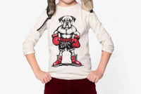Appaman Kid's Trapper Hat in olive plaid - kids' hat - detail view