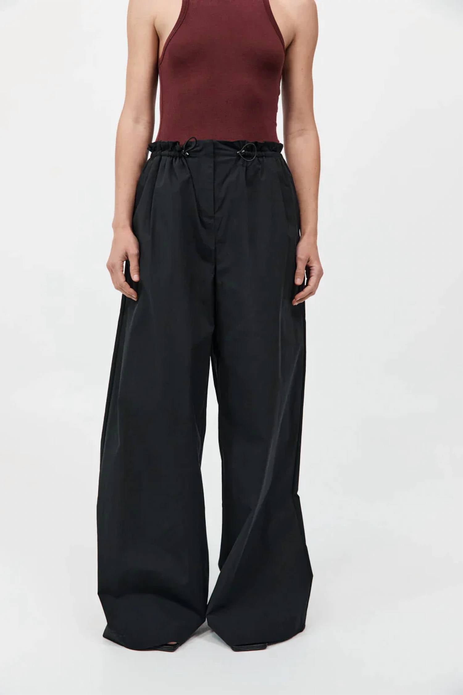 St. Agni - Paper Bag Waist Pants - Petite