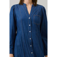 Sugarlips - Skylah Denim Tiered Midi Dress