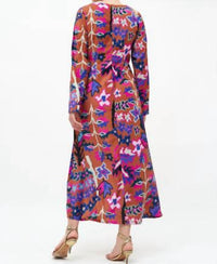 Oliphant - Bukhara Long-sleeve Shift Maxi Dress