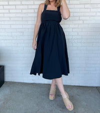By Together - Classic Muse Flare Square Neck Midi Dress