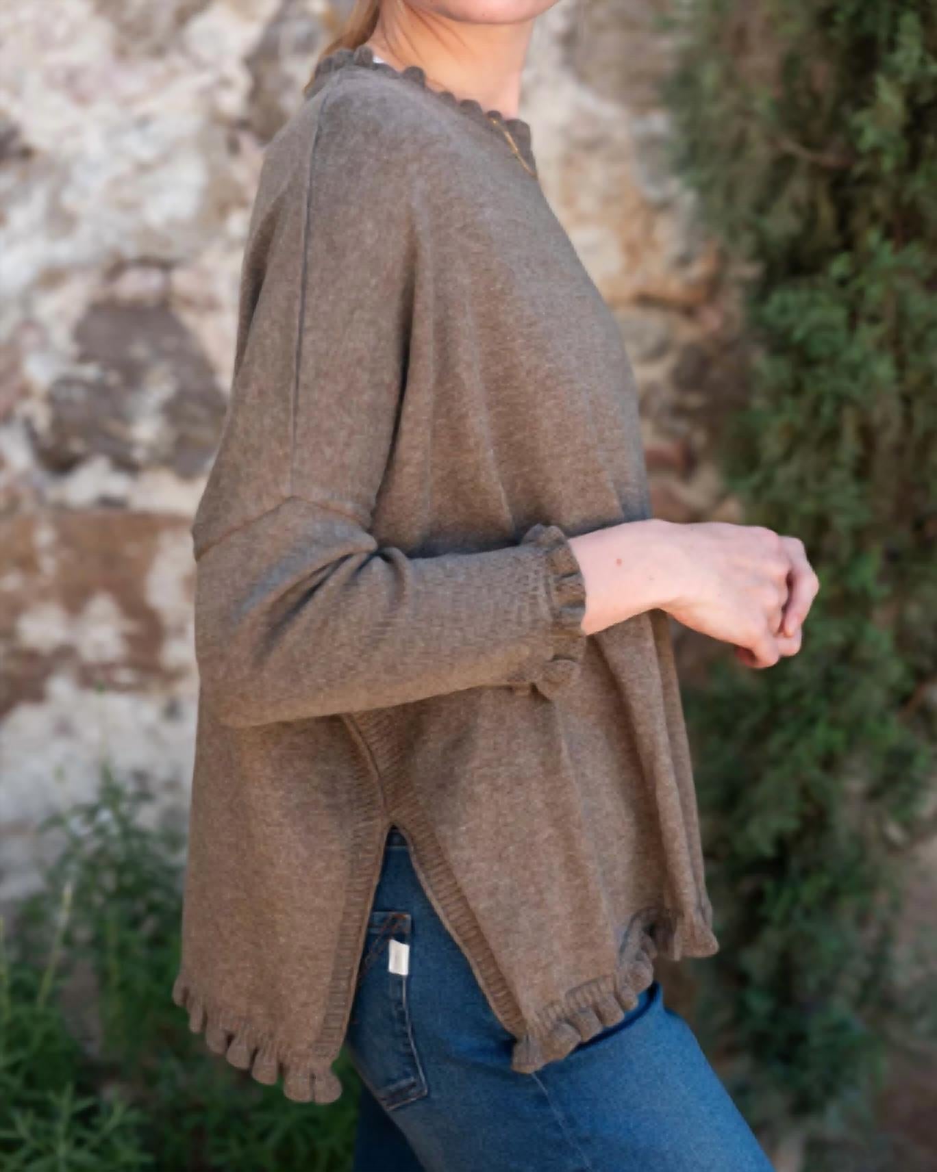Mersea - Ruffley Catalina Cotton Sweater