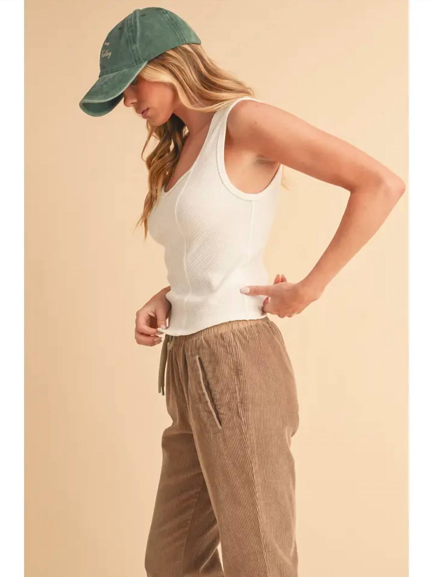 Aemi + Co - Adelle Sweetheart Neck Tank Top