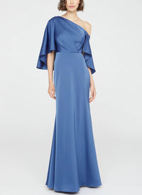 Theia - Kia Cape Fit And Flare Gown