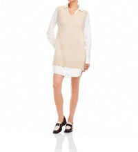 Fifteen Twenty - Elora Mixed Media Vest Dress