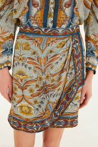 Farm Rio - Mosaic Garden Mini Skirt
